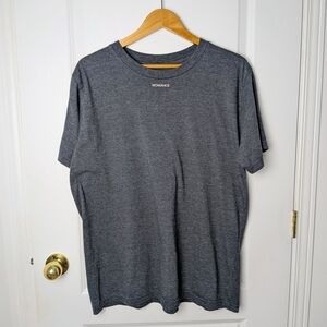 Womance Men's Gray Organic Cotton T-Shirt – Size XL – Soft & Minimalist #114